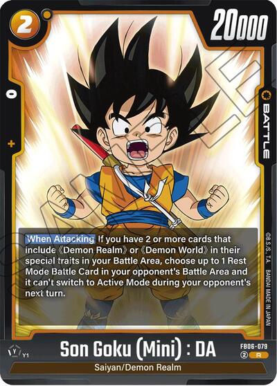 Son Goku (Mini) : DA FB06 - 079 (Rivals Clash) Near Mint Holofoil - Nick Nack's Full Frontal Attack
