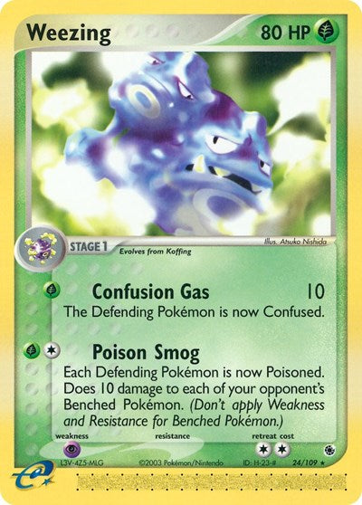 Weezing (Ruby and Sapphire) Medium Play Reverse Holofoil