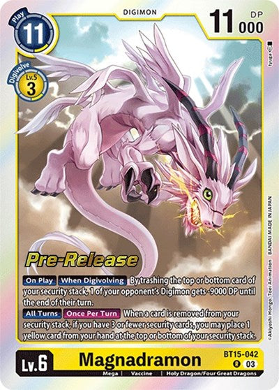 Magnadramon (Exceed Apocalypse Pre-Release Cards) Near Mint Foil