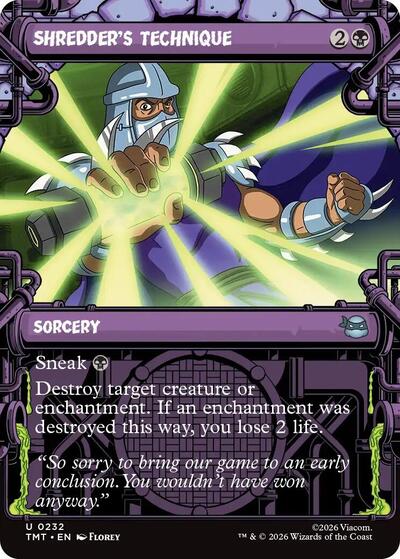 Shredder's Technique (Showcase) (Teenage Mutant Ninja Turtles) Near Mint