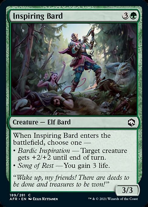 Inspiring Bard (Adventures in the Forgotten Realms) Near Mint - Nick Nack's Full Frontal Attack
