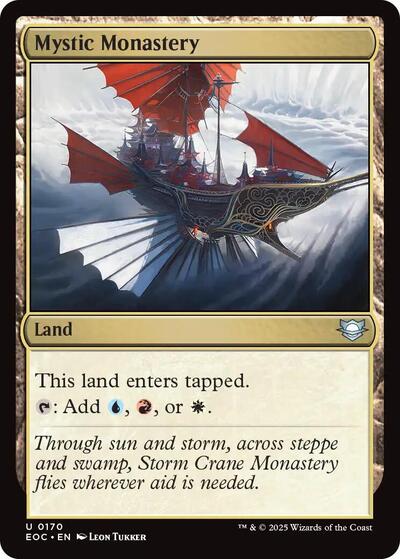 Mystic Monastery (Commander: Edge of Eternities) Near Mint - Nick Nack's Full Frontal Attack