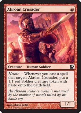 Akroan Crusader (Theros) Near Mint - Nick Nack's Full Frontal Attack