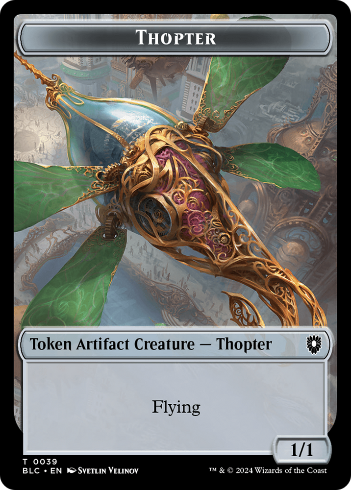 Goblin // Thopter Double-Sided Token [Bloomburrow Commander Tokens]