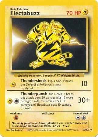 Electabuzz (Base Set) Damaged / Poor