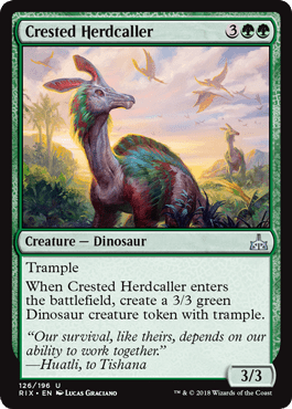 Crested Herdcaller (Rivals of Ixalan) Near Mint - Nick Nack's Full Frontal Attack