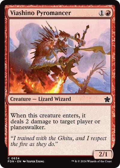 Viashino Pyromancer (Foundations) Near Mint