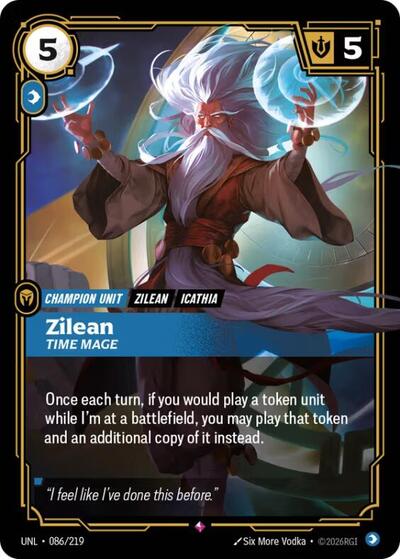 Zilean Time Mage (Unleashed) Near Mint Foil - Nick Nack's Full Frontal Attack
