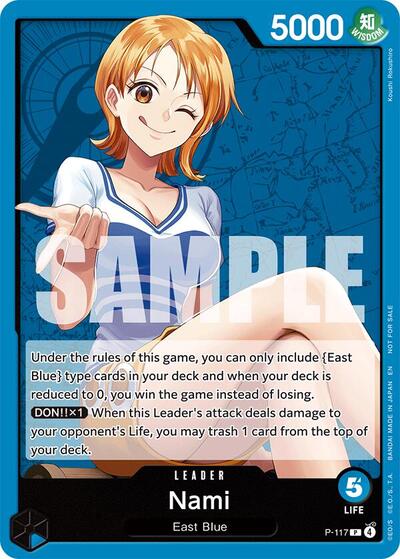 Nami P - 117 (One Piece Promotion Cards) Near Mint - Nick Nack's Full Frontal Attack