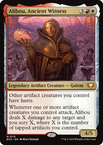 Alibou, Ancient Witness (Commander: Edge of Eternities) Near Mint - Nick Nack's Full Frontal Attack
