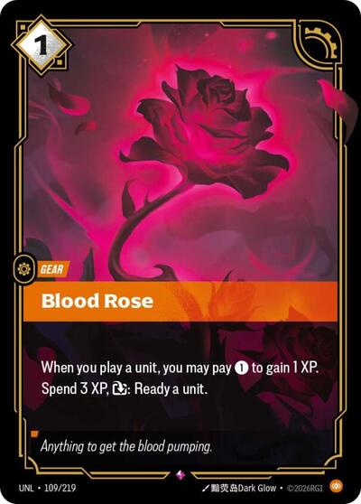 Blood Rose (Unleashed) Near Mint Foil