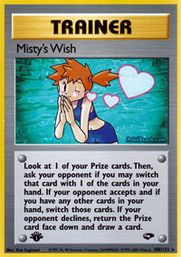 Misty's Wish (Gym Challenge) Light Play 1st Edition