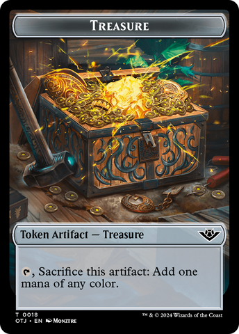 Treasure // Construct Double-Sided Token [Outlaws of Thunder Junction Tokens]