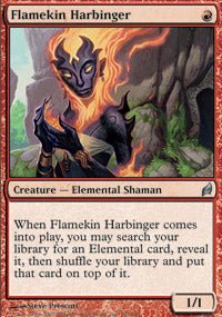 Flamekin Harbinger (Lorwyn) Medium Play - Nick Nack's Full Frontal Attack