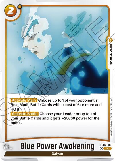 Blue Power Awakening (Blazing Aura) Near Mint
