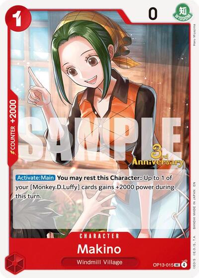 Makino (Carrying On His Will: 3rd Anniversary Tournament Cards) Near Mint