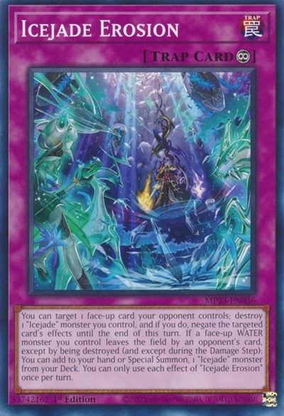 Icejade Erosion (25th Anniversary Tin: Dueling Heroes Mega Pack) Light Play 1st Edition