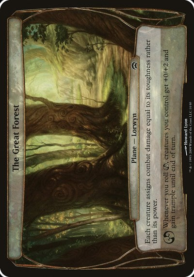 The Great Forest (Planechase) (Oversize Cards) Medium Play