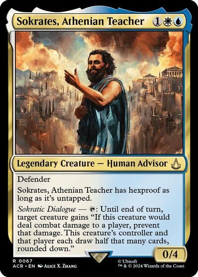Sokrates, Athenian Teacher (Universes Beyond: Assassin's Creed) Near Mint - Nick Nack's Full Frontal Attack