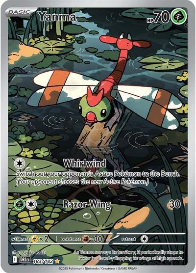 Yanma - 183 (SV10: Destined Rivals) Near Mint Holofoil - Nick Nack's Full Frontal Attack