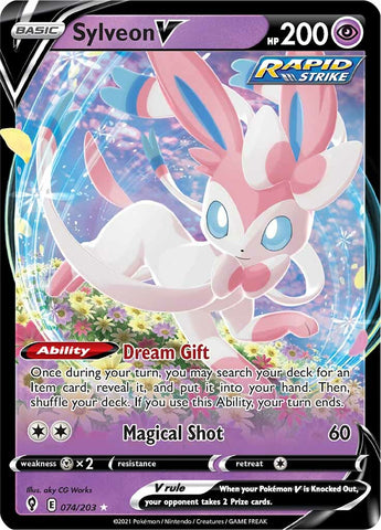 Sylveon V (074/203) [Épée et bouclier : Cieux en évolution] 