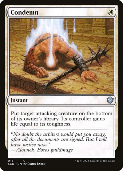 Condemn (Commander 2022 Starter Decks) Near Mint