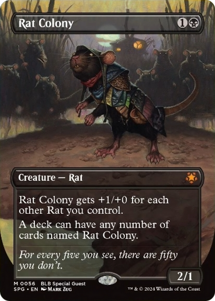 Rat Colony (Borderless) [Bloomburrow Special Guests]