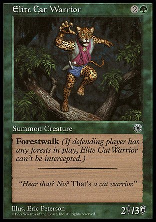 Elite Cat Warrior (2) (Portal) Light Play - Nick Nack's Full Frontal Attack