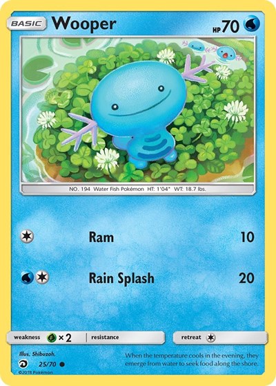 Wooper (Dragon Majesty) Near Mint Reverse Holofoil