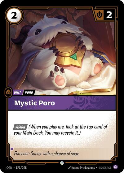 Mystic Poro (Origins) Near Mint - Nick Nack's Full Frontal Attack