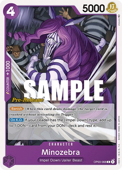 Minozebra (Pillars of Strength Pre-Release Cards) Near Mint