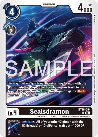Sealsdramon (Beginning Observer) Near Mint