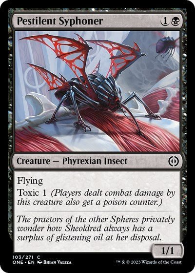 Pestilent Syphoner (Phyrexia: All Will Be One) Near Mint - Nick Nack's Full Frontal Attack