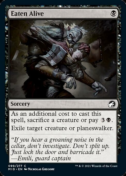 Eaten Alive (Innistrad: Midnight Hunt) Near Mint - Nick Nack's Full Frontal Attack