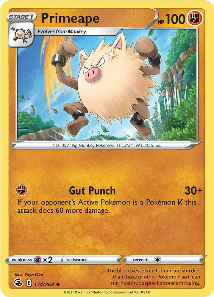 Primeape (134/264) [Espada y escudo: Golpe de fusión] 