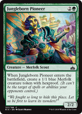 Jungleborn Pioneer (Rivals of Ixalan) Near Mint - Nick Nack's Full Frontal Attack