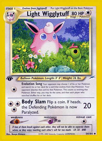 Light Wigglytuff (Neo Destiny) Light Play 1st Edition