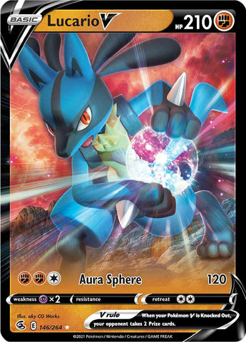 Lucario V (146/264) [Espada y escudo: Golpe de fusión] 