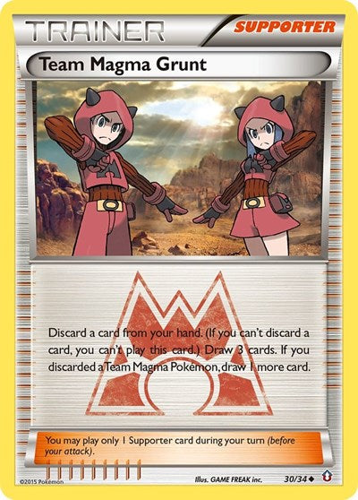 Team Magma Grunt (Double Crisis) Near Mint Reverse Holofoil