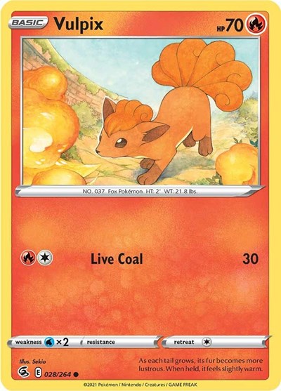 Vulpix (28) (SWSH08: Fusion Strike) Near Mint