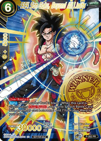 SS4 Son Goku, Beyond All Limits (Alternate Art Set 2021 Vol. 3) (P-262) [Cartes de promotion de tournoi] 