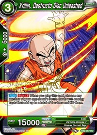 Krillin, Destructo Disc Unleashed (Divine Multiverse Draft Tournament) (DB2-067) [Cartes de promotion de tournoi] 