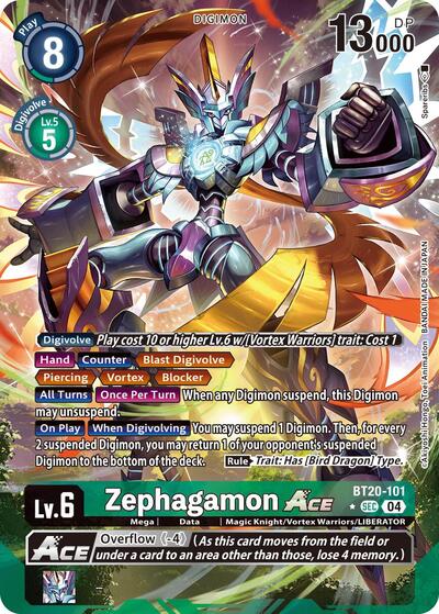 Zephagamon ACE (Alternate Art) (Release Special Booster 2.5) Light Play Foil