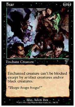 Fear (7th Edition) Light Play Foil - Nick Nack's Full Frontal Attack