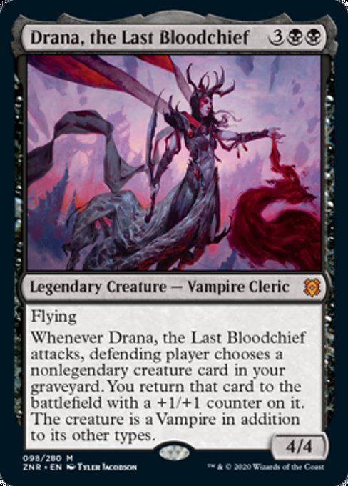 Drana, the Last Bloodchief (Zendikar Rising) Near Mint - Nick Nack's Full Frontal Attack