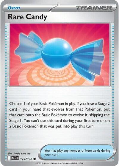 Rare Candy - 125 (ME01: Mega Evolution) Near Mint Reverse Holofoil