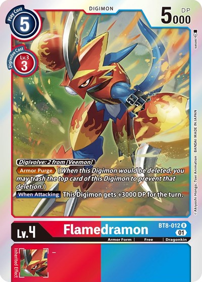 Flamedramon (New Awakening) Near Mint Foil