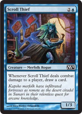 Scroll Thief (Magic 2014 Core Set) Near Mint - Nick Nack's Full Frontal Attack