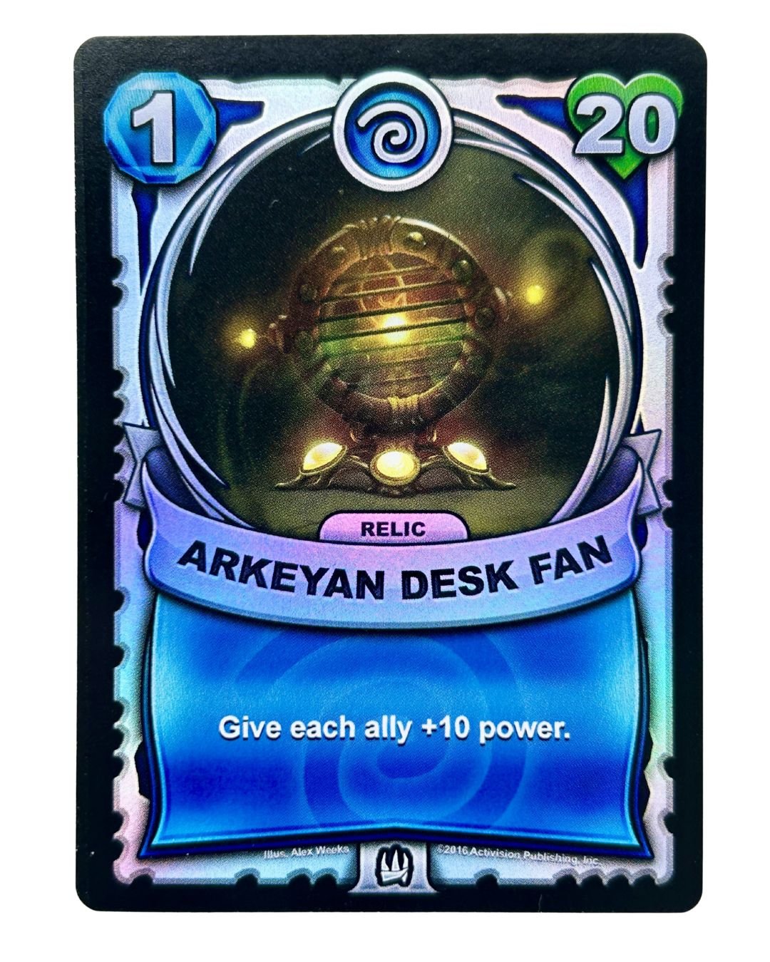 Arkeyan Desk Fan (Battlecast) (Silver Foil) - Nick Nack's Full Frontal Attack