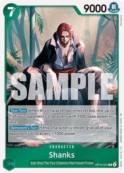 Shanks (The Azure Sea's Seven) Near Mint Foil - Nick Nack's Full Frontal Attack